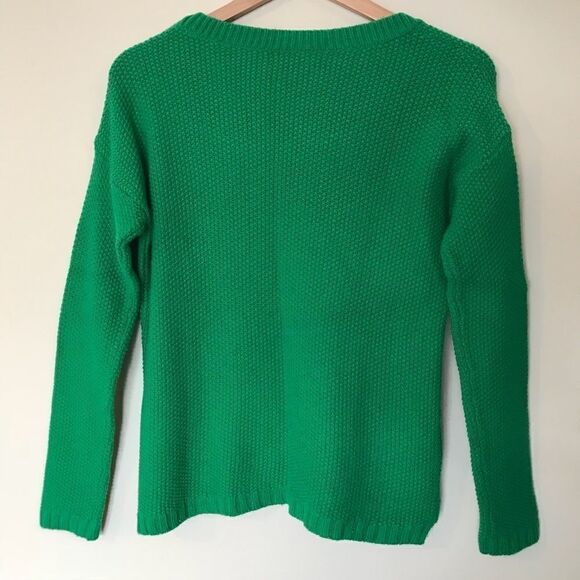 Wallace Madewell S Honeycomb Sweater Green - Picture 5 of 6